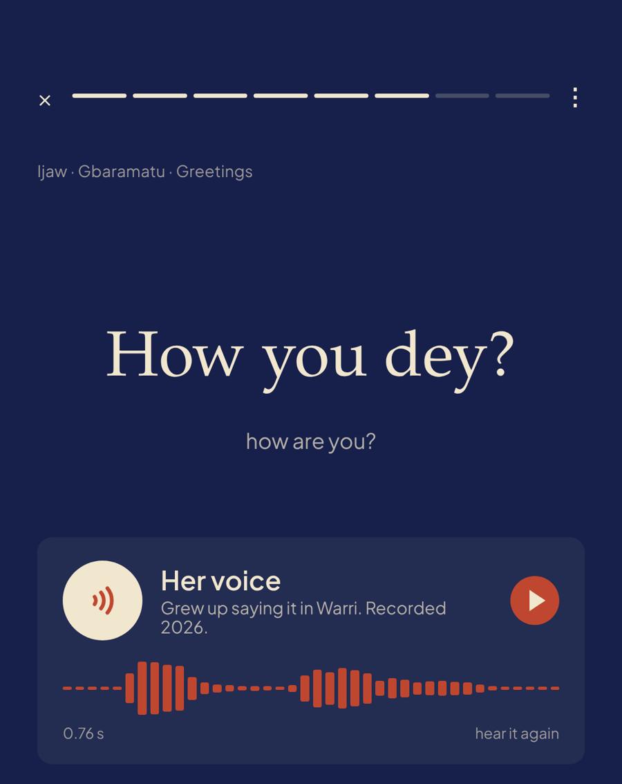 A lesson that makes you speak